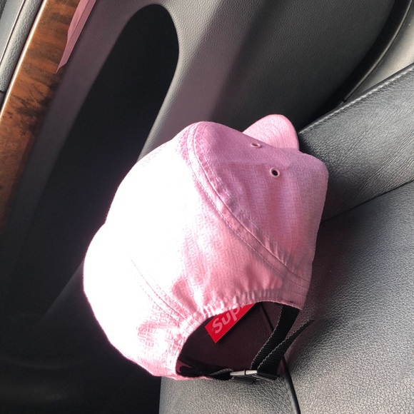 Supreme F*** Everybody Jacquard Camp Cap Pink - Picture 3 of 3